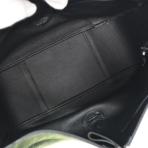 Loewe Dark Green Suede Hammock 2way Tote Bag 252111 115668 - Picture 7 of 9